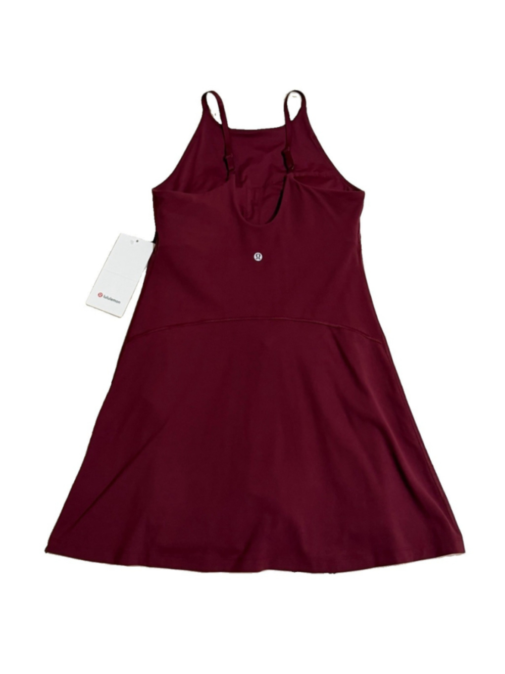 LULULEMON ALIGN HIGH NECK DRESS C/D SLEEK BURGUNDY SIZE 6